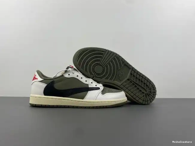MaikeSneakers SCOTT JORDAN AIR X DM7866-200 TRAVIS 1 MEDIUM LOW OG OLIVE 0402